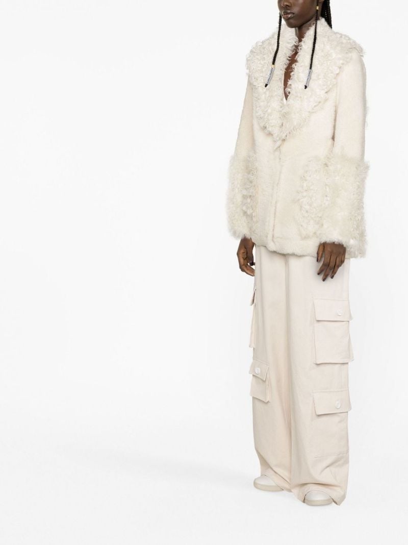 Neutral La Veste Piobbu Shearling Jacket