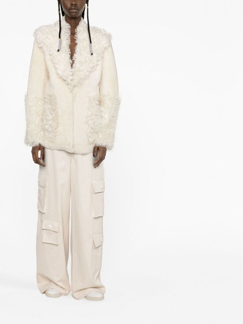 Neutral La Veste Piobbu Shearling Jacket