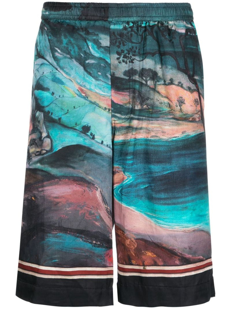 Multicolour Dua Wanita Board Shorts