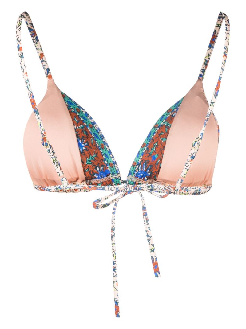 Multicolour Clementine Tri Bikini Top