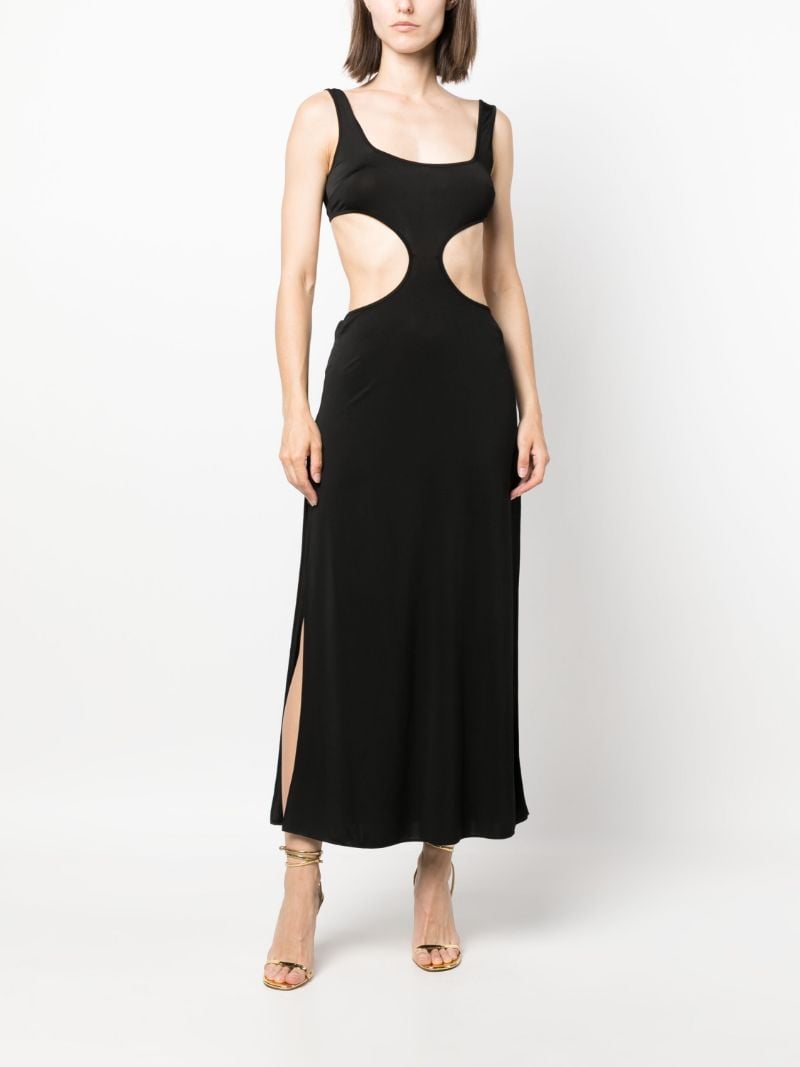 Black Christiana Midi Dress