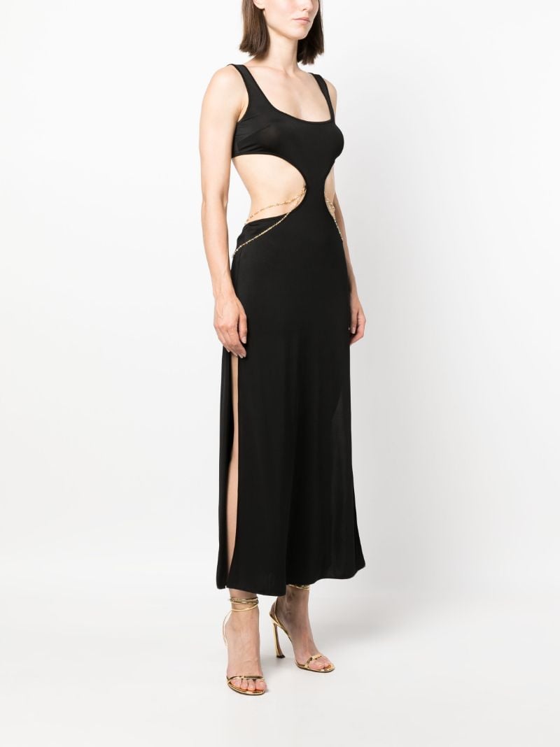 Black Christiana Midi Dress