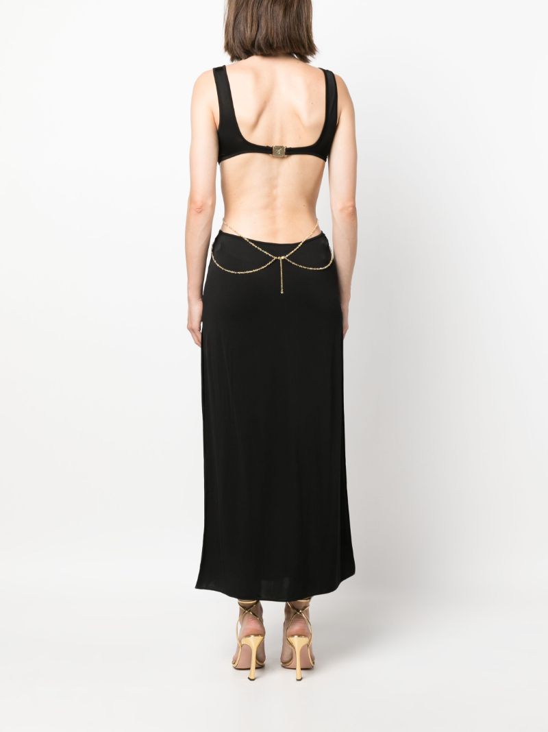 Black Christiana Midi Dress