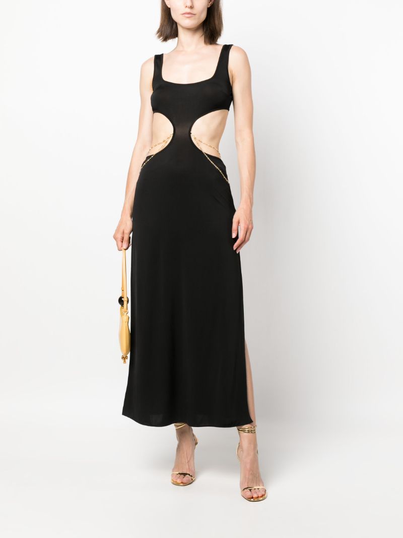 Black Christiana Midi Dress