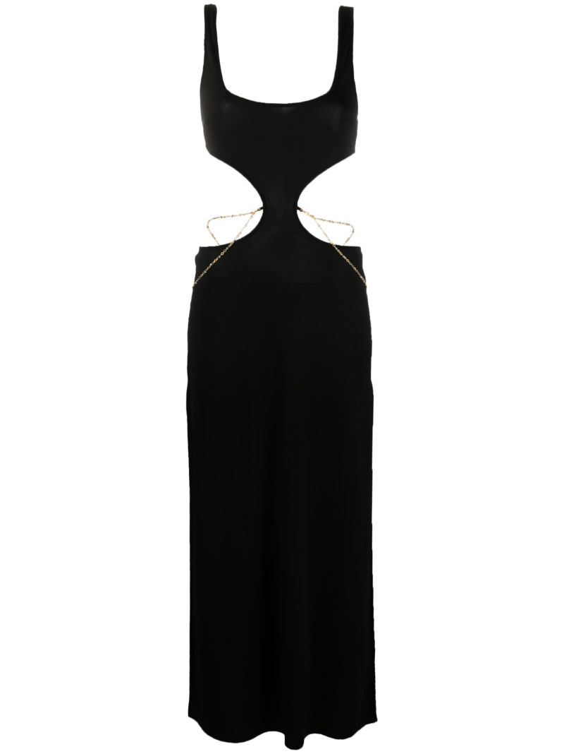 Black Christiana Midi Dress