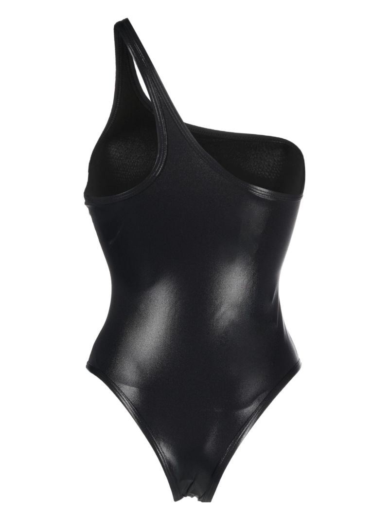 Black One-shoulder Swimsuit