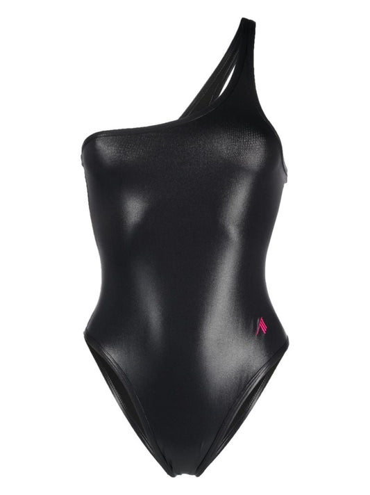 Black One-shoulder Swimsuit