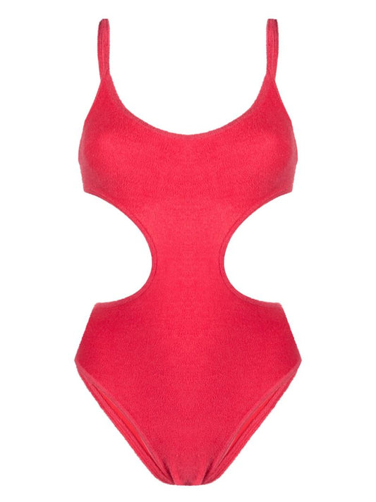 Red Cut-out Swimsuit