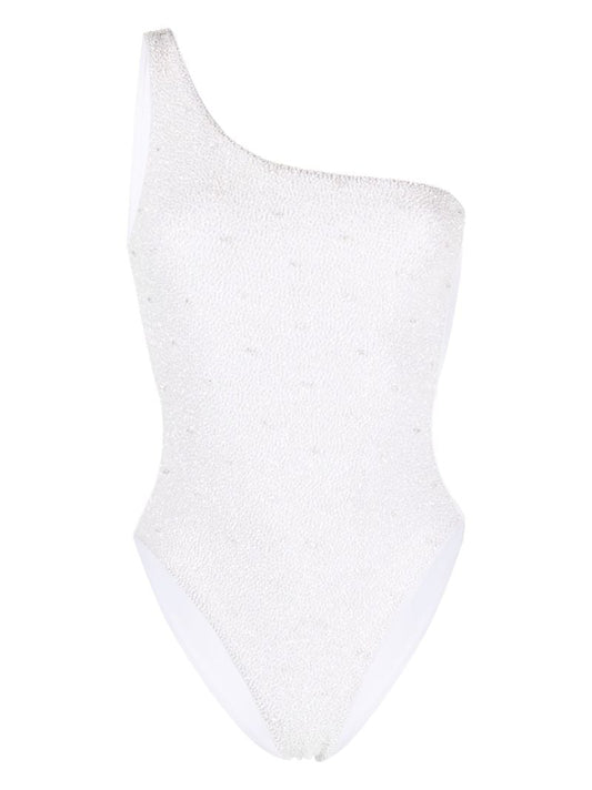 White Ariel Beaded Swimsuit