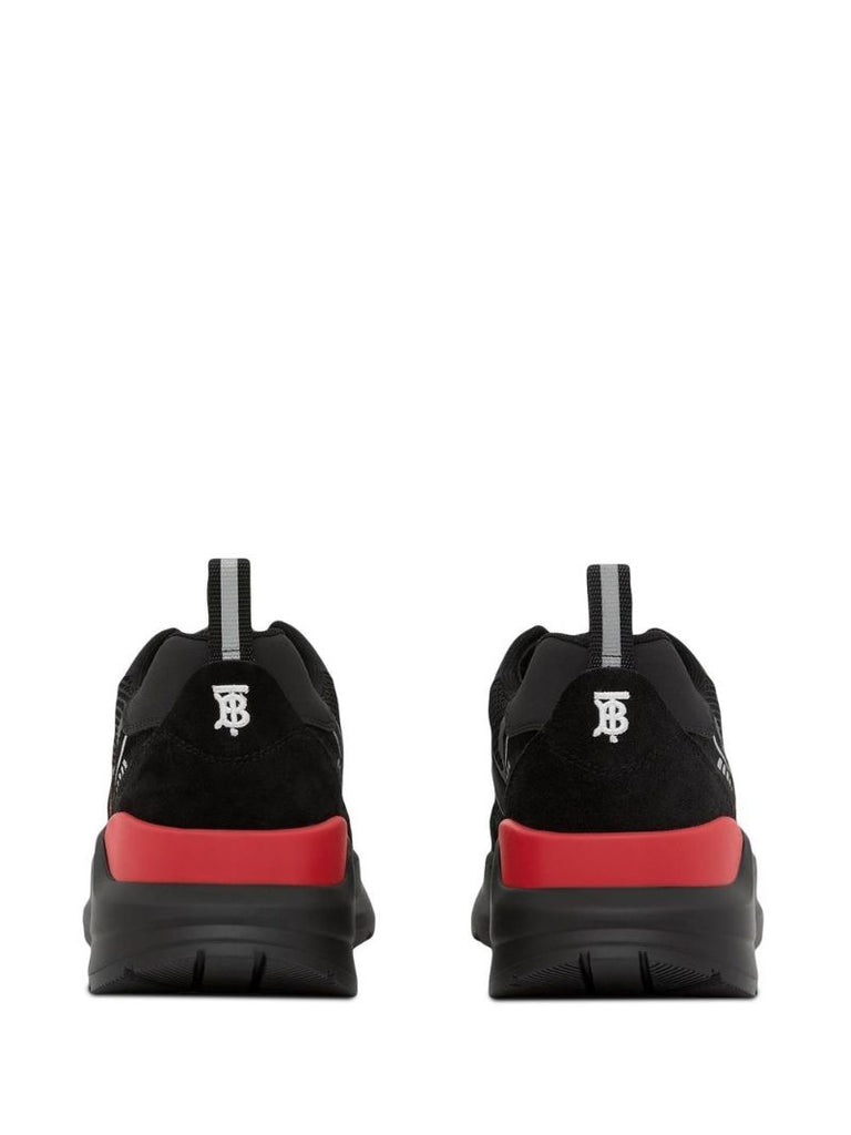 Black Logo Print Low-top Sneakers