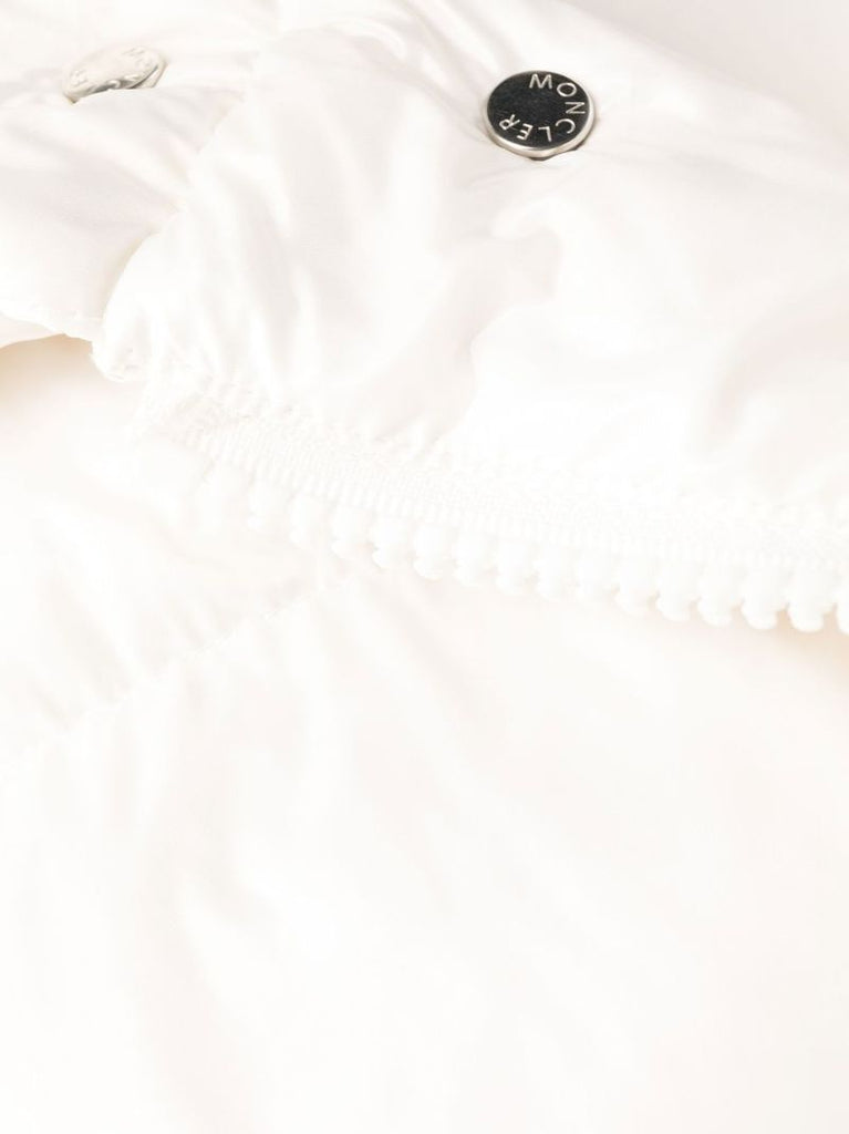 White Chiablese Short Puffer Jacket