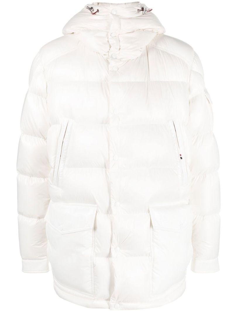 White Chiablese Short Puffer Jacket