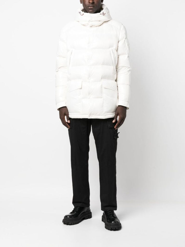 White Chiablese Short Puffer Jacket