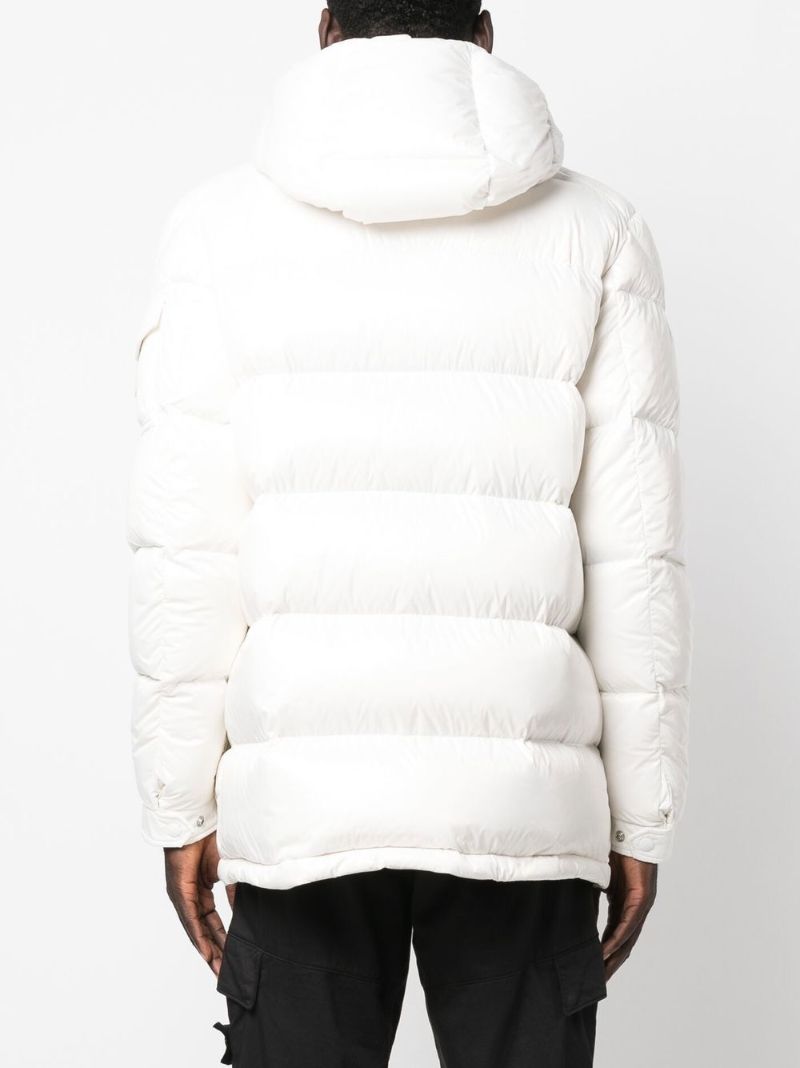 White Chiablese Short Puffer Jacket