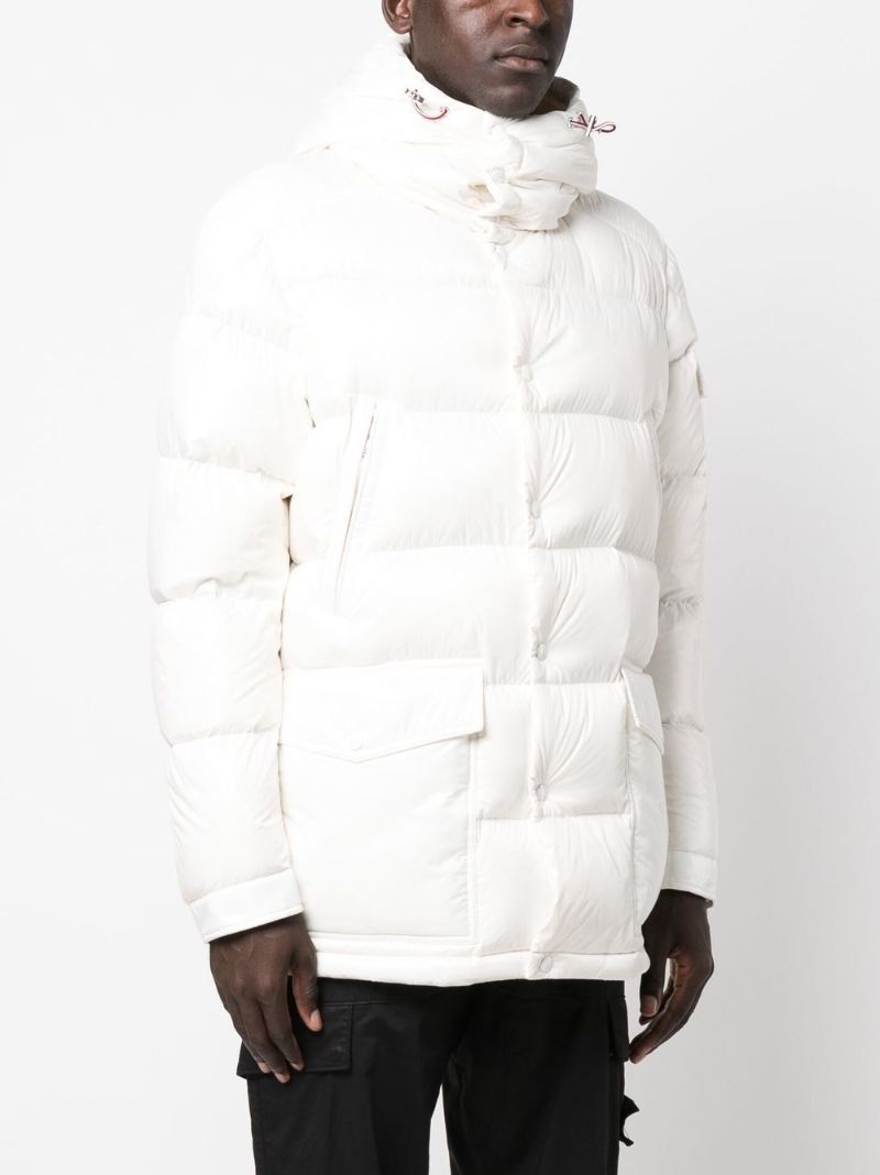 White Chiablese Short Puffer Jacket