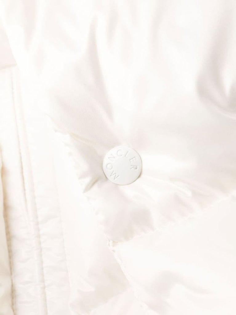 White Chiablese Short Puffer Jacket