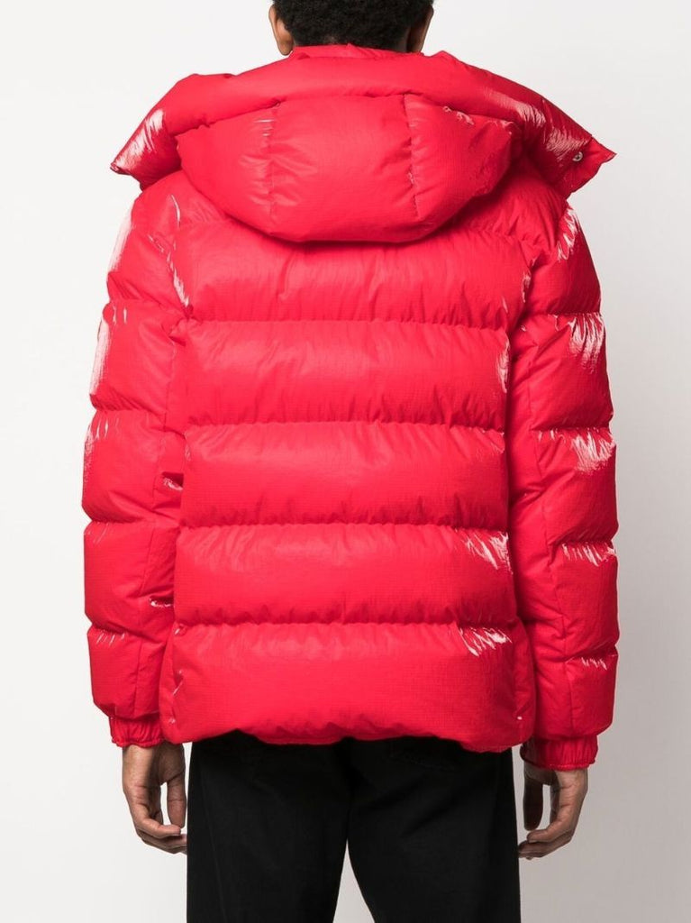 Red Verdon Short Puffer Jacket
