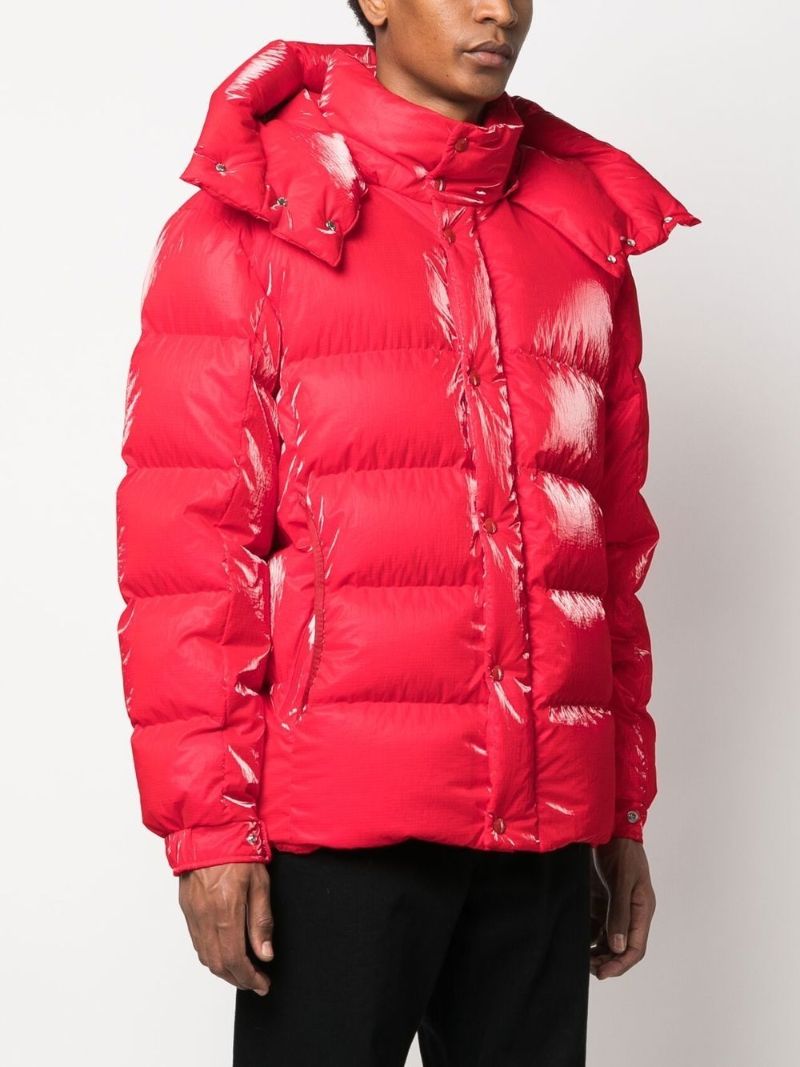 Red Verdon Short Puffer Jacket