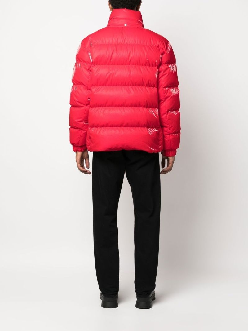 Red Verdon Short Puffer Jacket