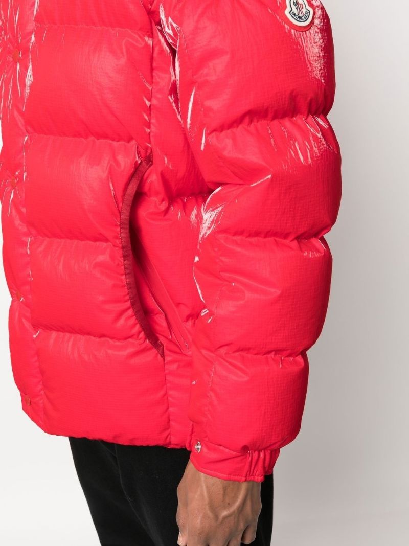 Red Verdon Short Puffer Jacket