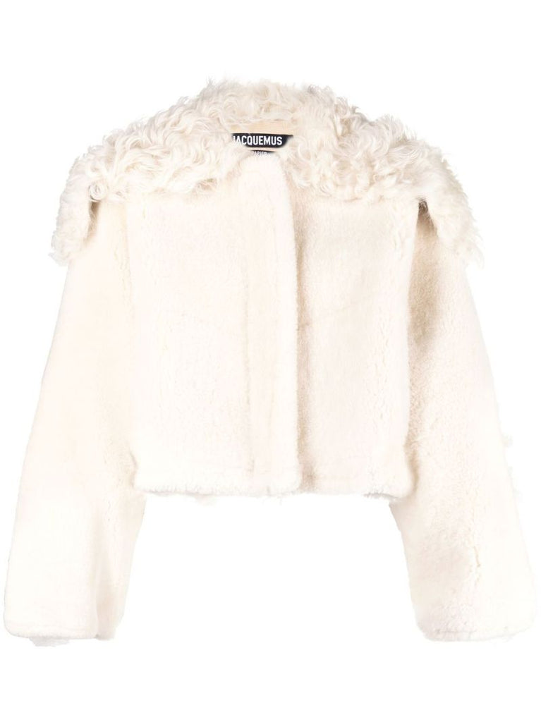 Cream La Veste Pilone Shearling Jacket