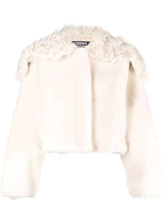 Cream La Veste Pilone Shearling Jacket