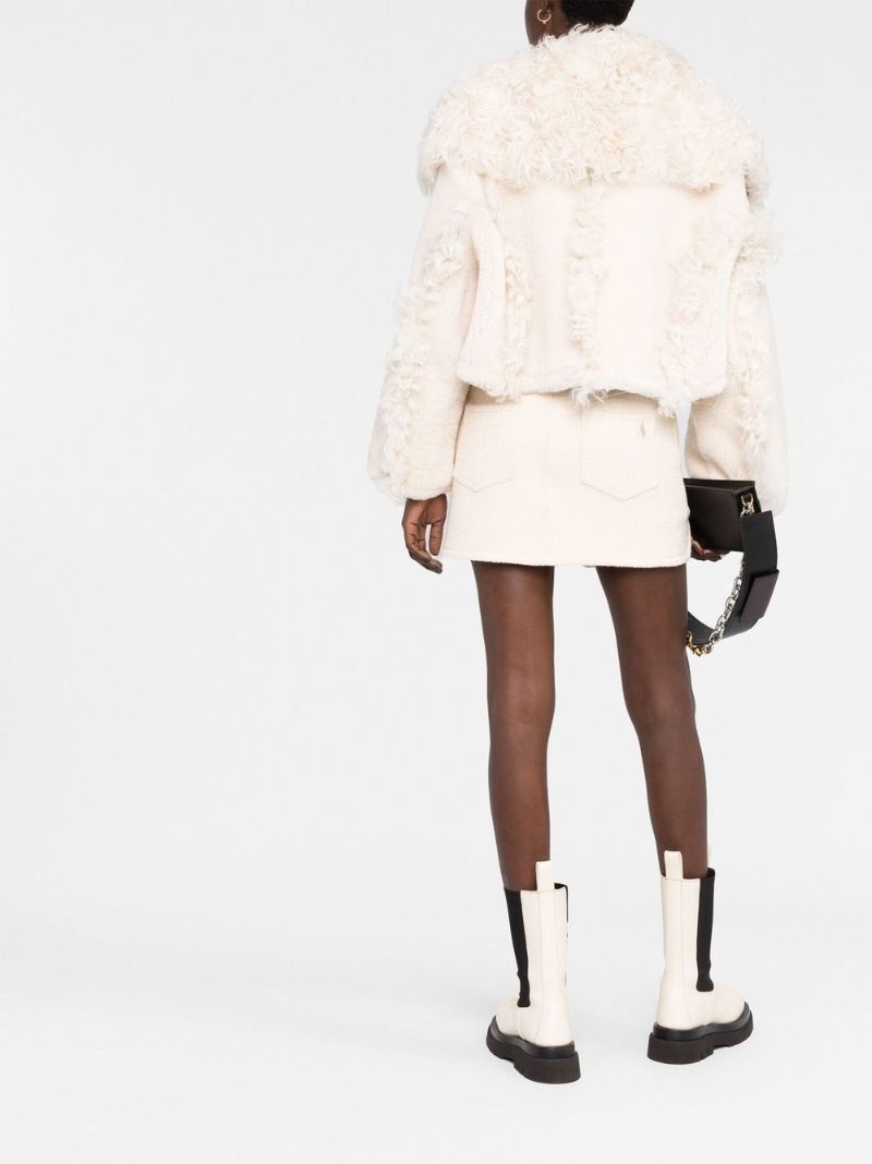 Cream La Veste Pilone Shearling Jacket