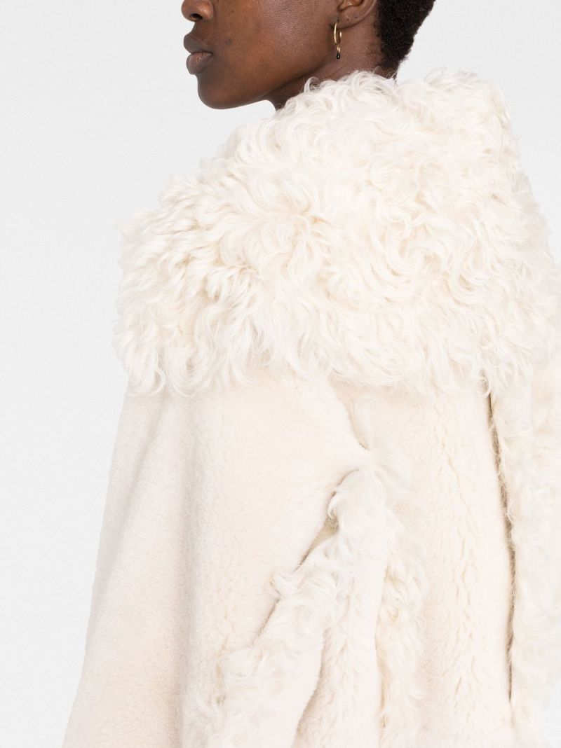 Cream La Veste Pilone Shearling Jacket