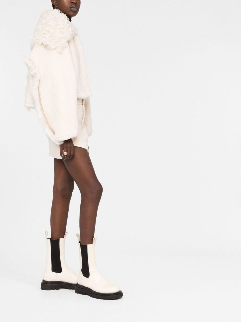 Cream La Veste Pilone Shearling Jacket