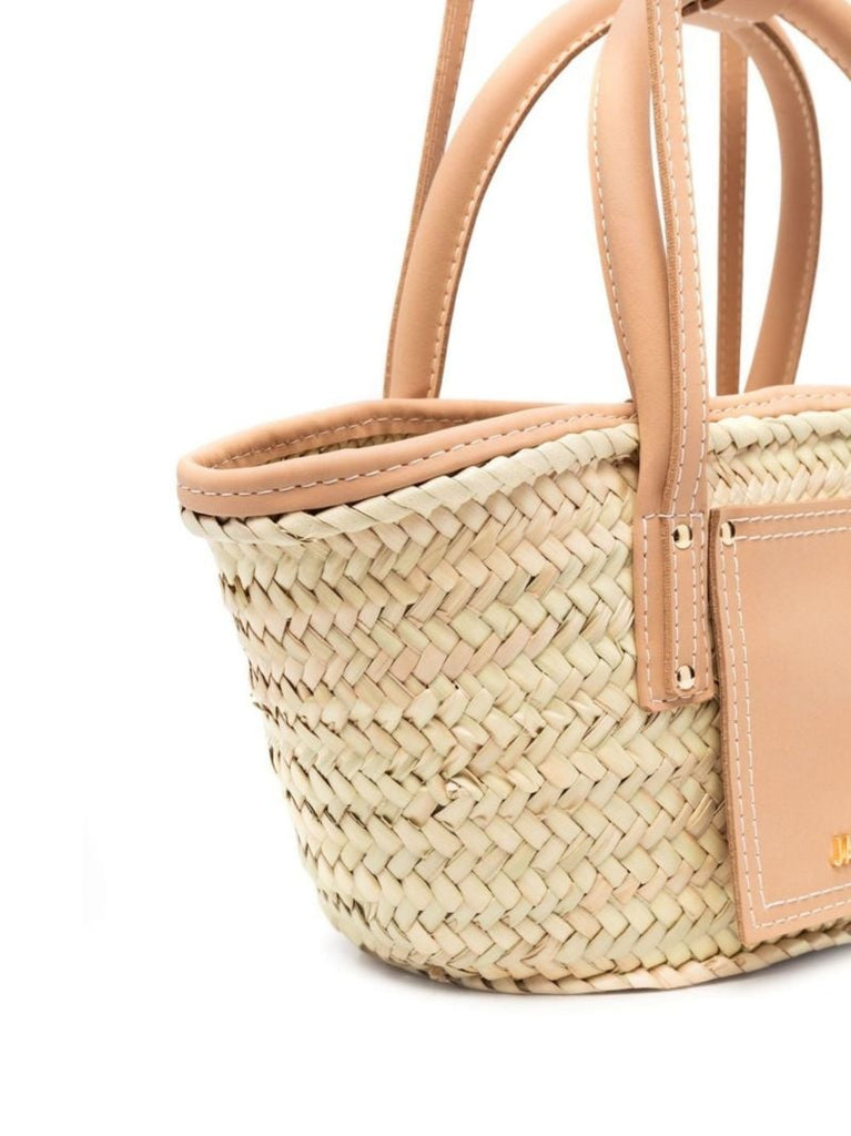 Brown Le Petit Panier Soli Basket Bag