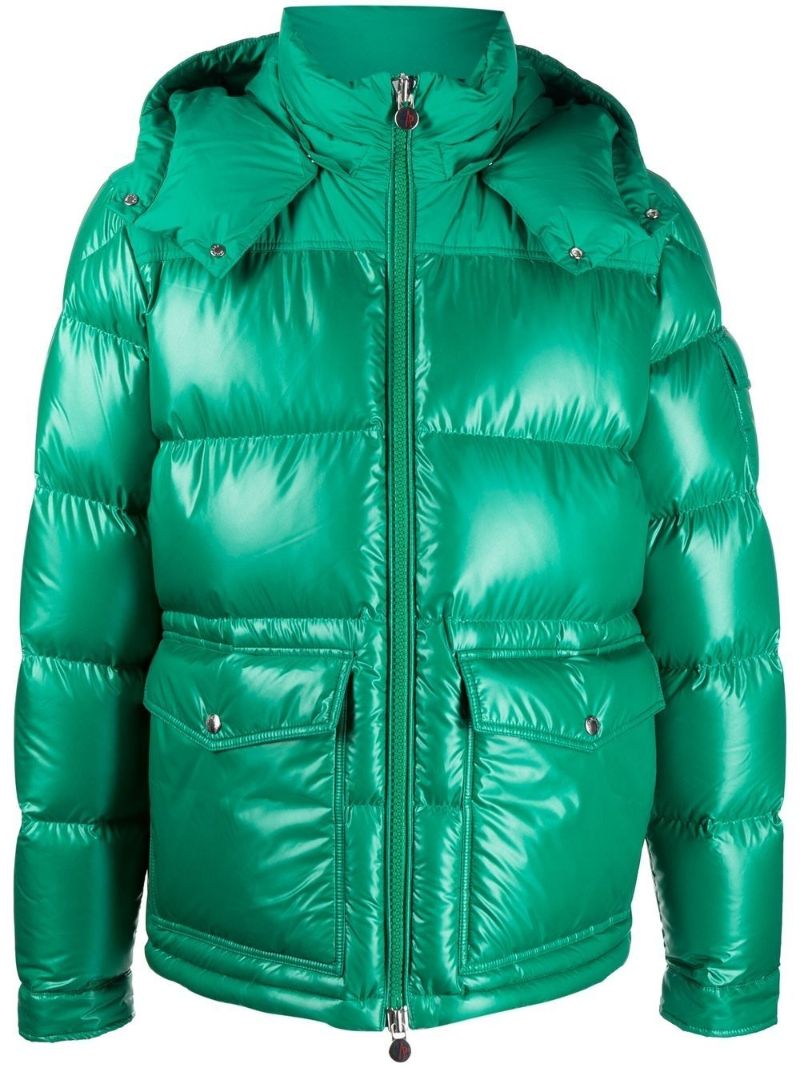 Green Hooded Puffer Jacket