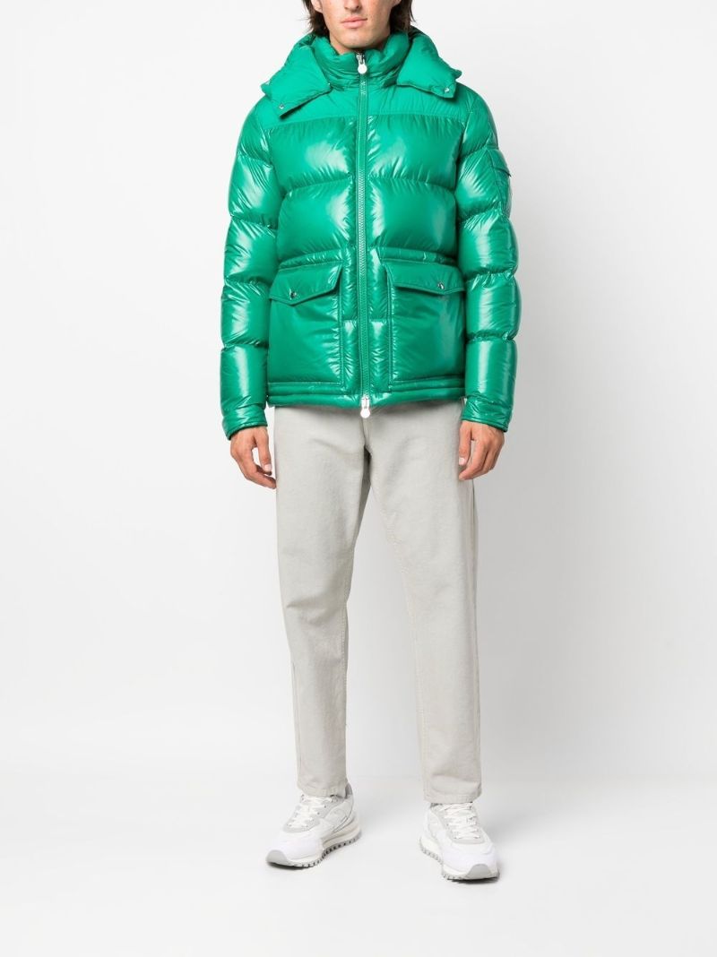 Green Hooded Puffer Jacket