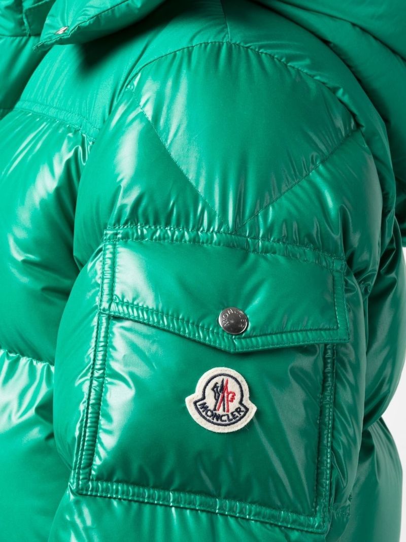 Green Hooded Puffer Jacket