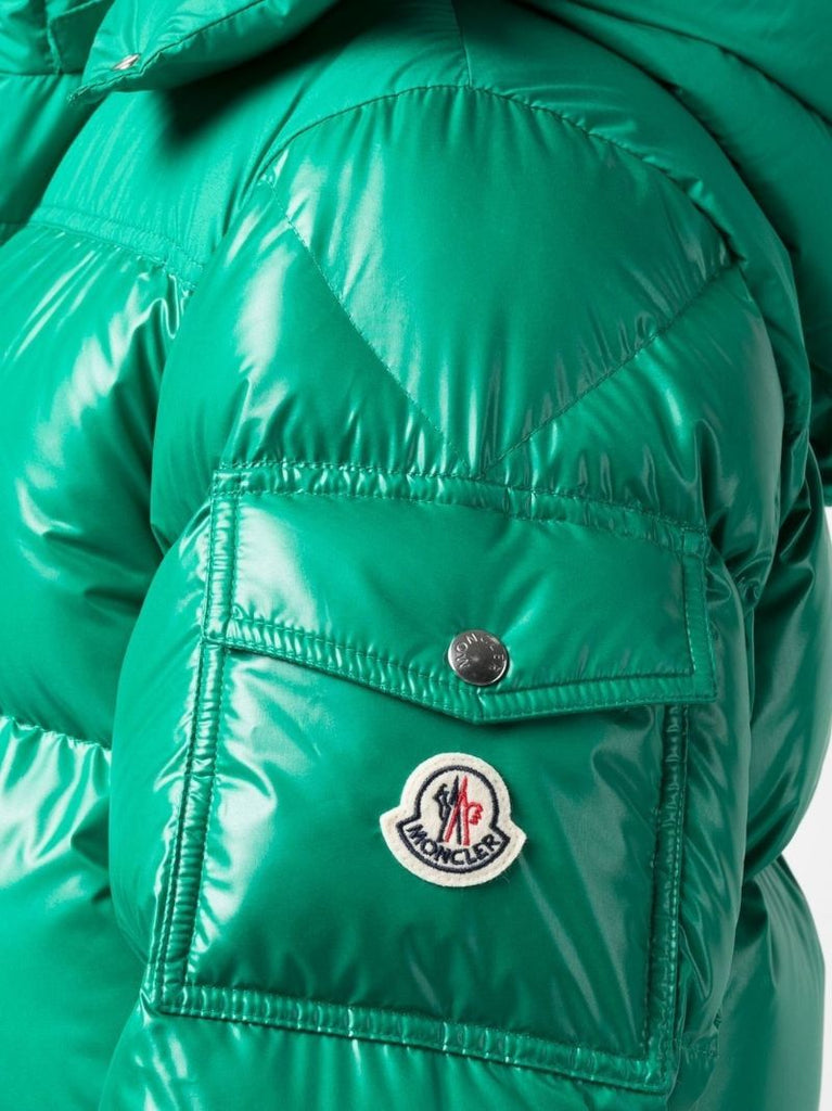 Green Hooded Puffer Jacket