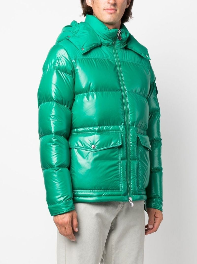 Green Hooded Puffer Jacket
