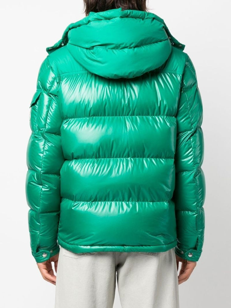 Green Hooded Puffer Jacket