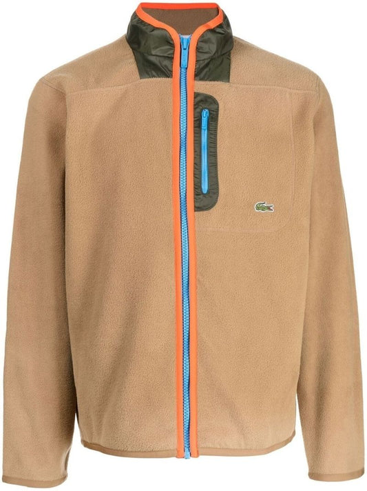 Brown Polar Fleece Zip Sweatshirt