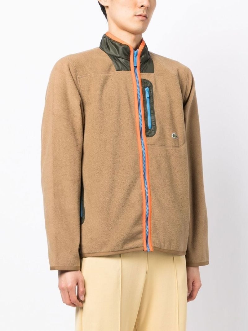 Brown Polar Fleece Zip Sweatshirt