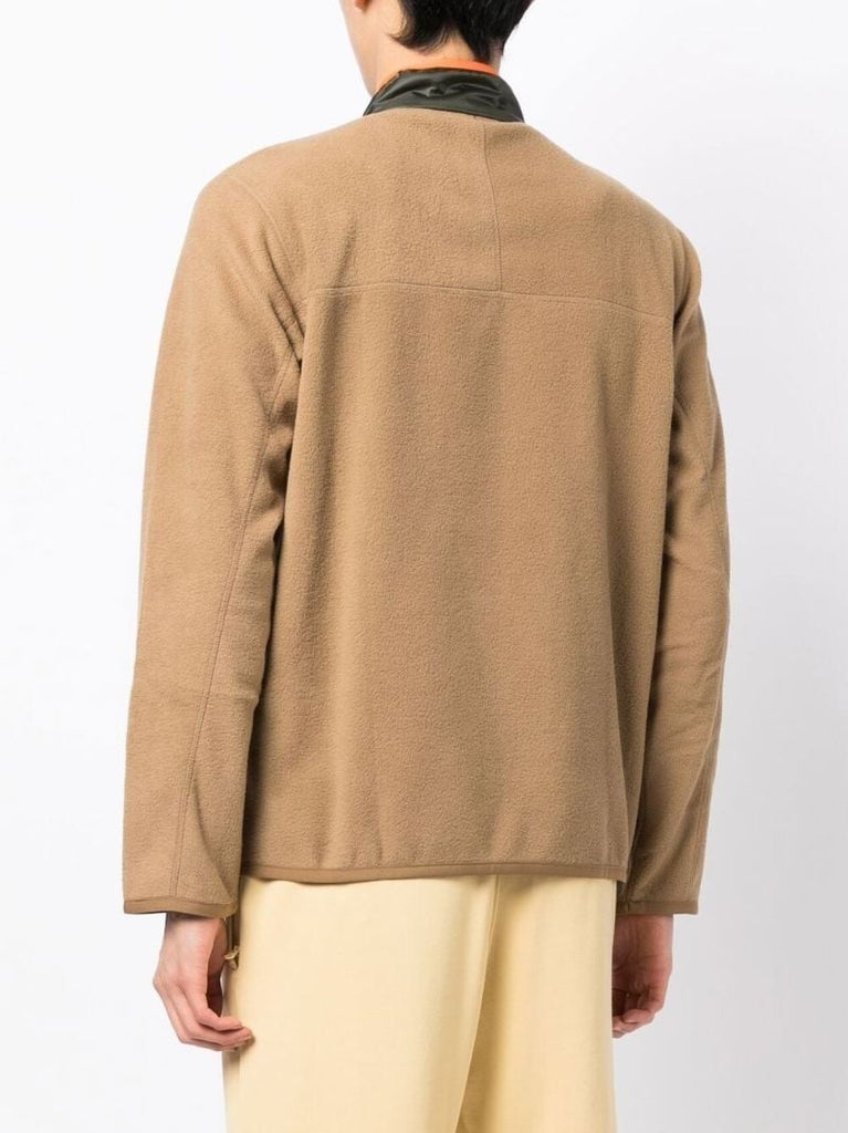 Brown Polar Fleece Zip Sweatshirt