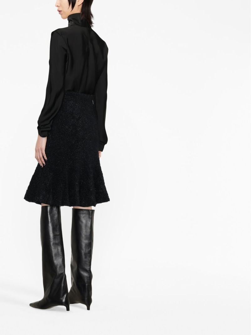Black Roll-neck Top