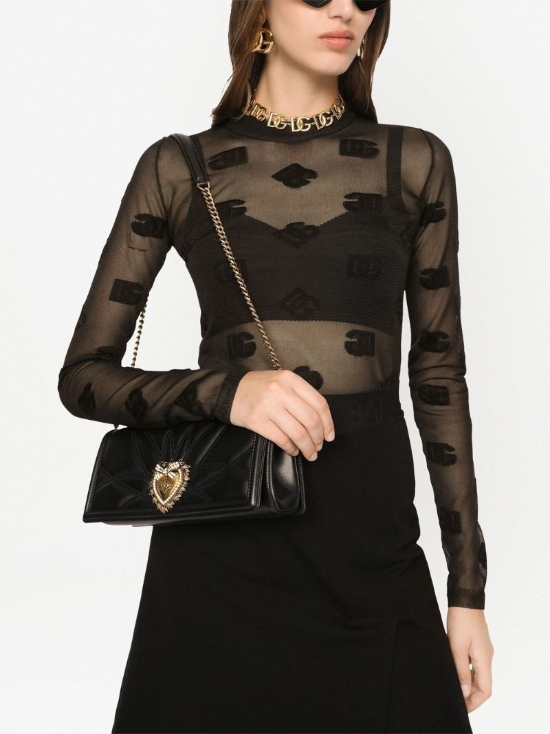Black Devotion Quilted Shoulder Bag