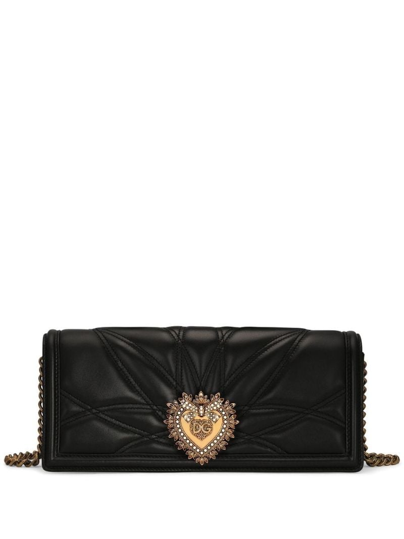 Black Devotion Quilted Shoulder Bag