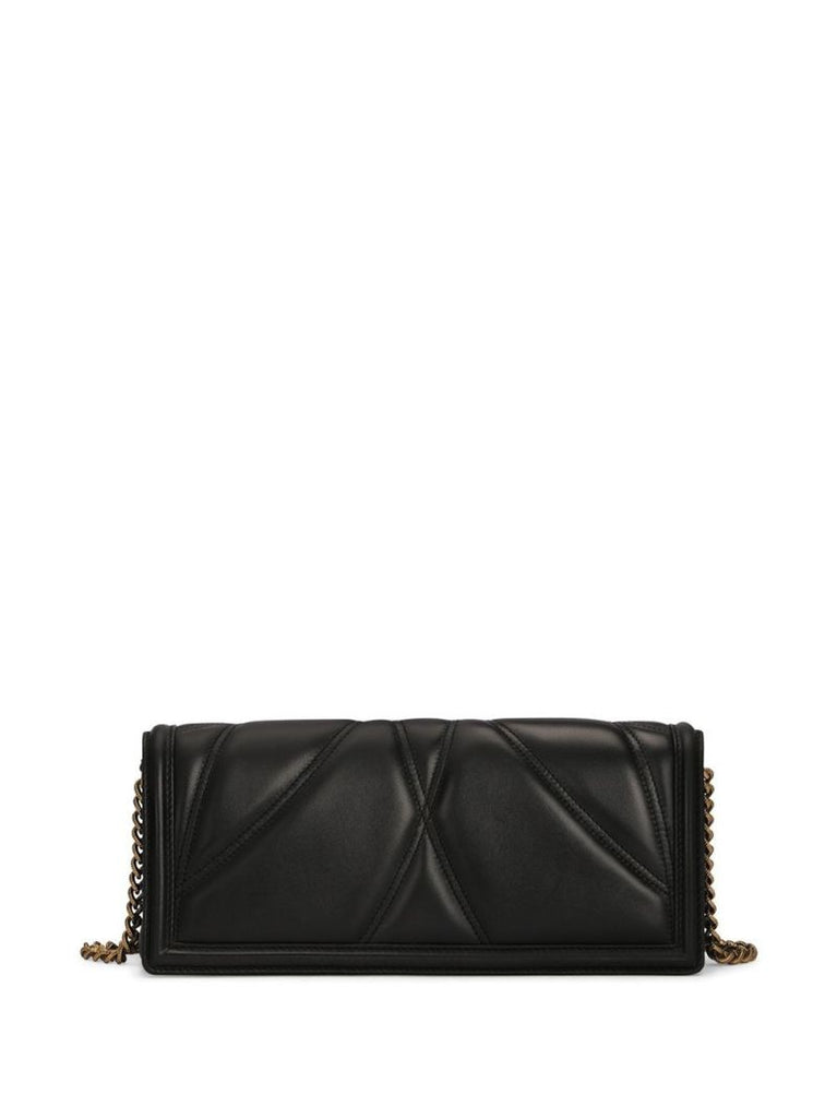 Black Devotion Quilted Shoulder Bag