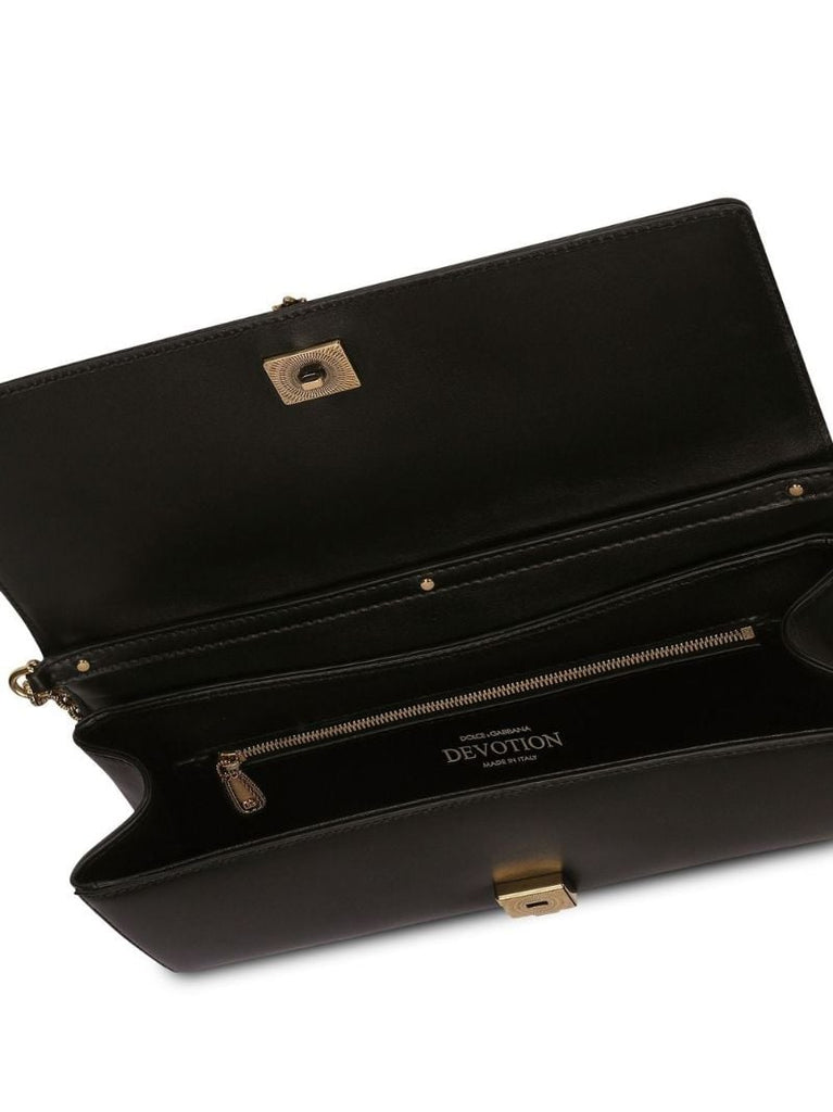 Black Devotion Quilted Shoulder Bag