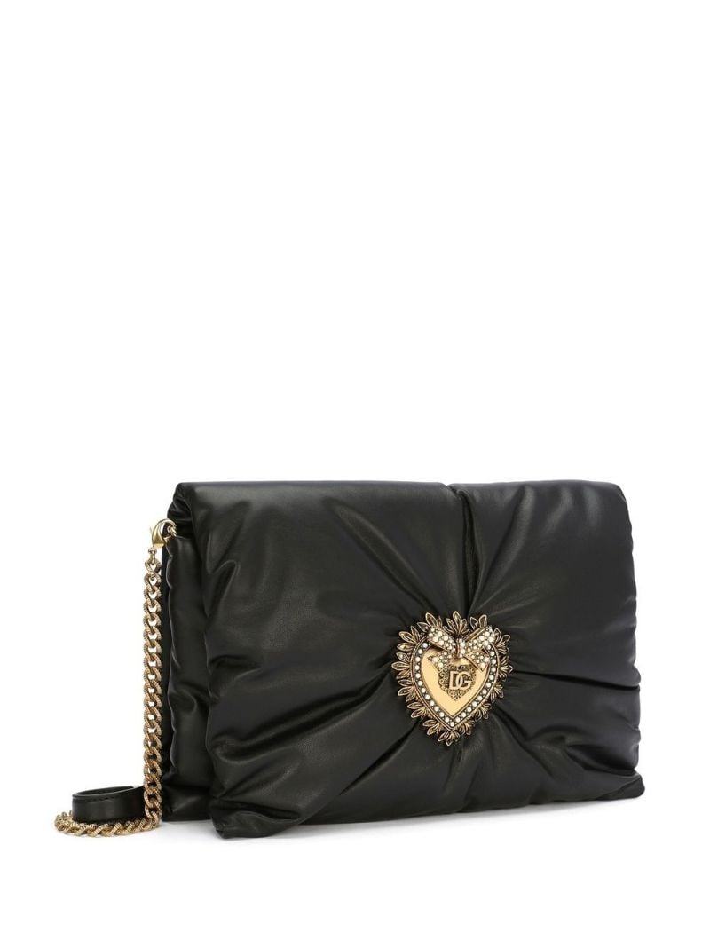 Black Devotion Leather Cross Body Bag