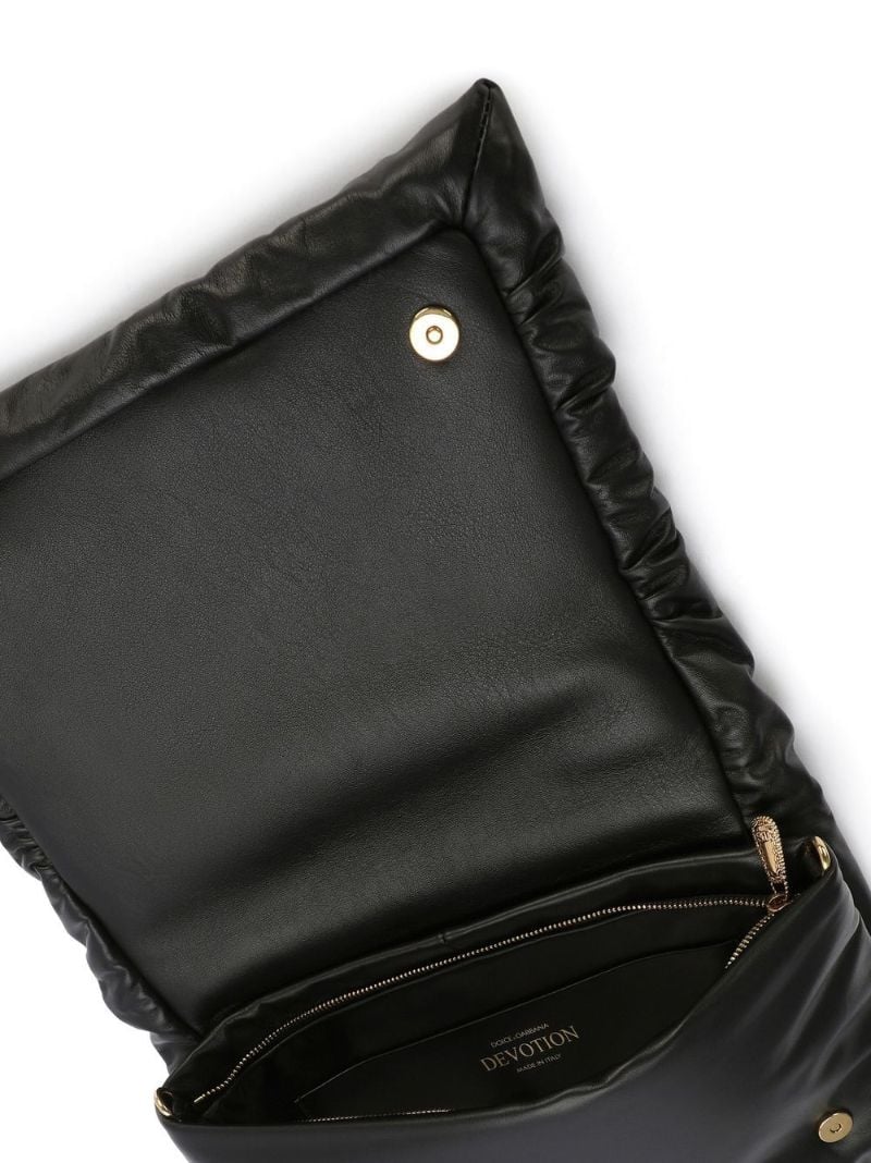Black Devotion Leather Cross Body Bag