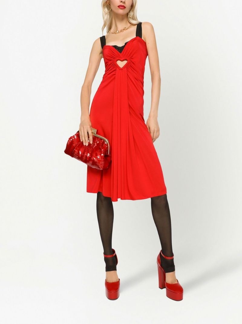 Red Sequin Clutch Bag