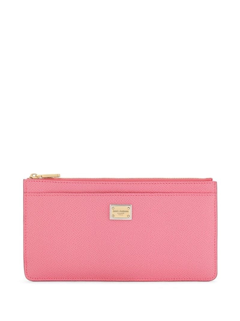 Pink Large Logo Plaque Card Holder