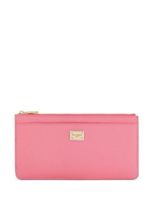 Pink Large Logo Plaque Card Holder