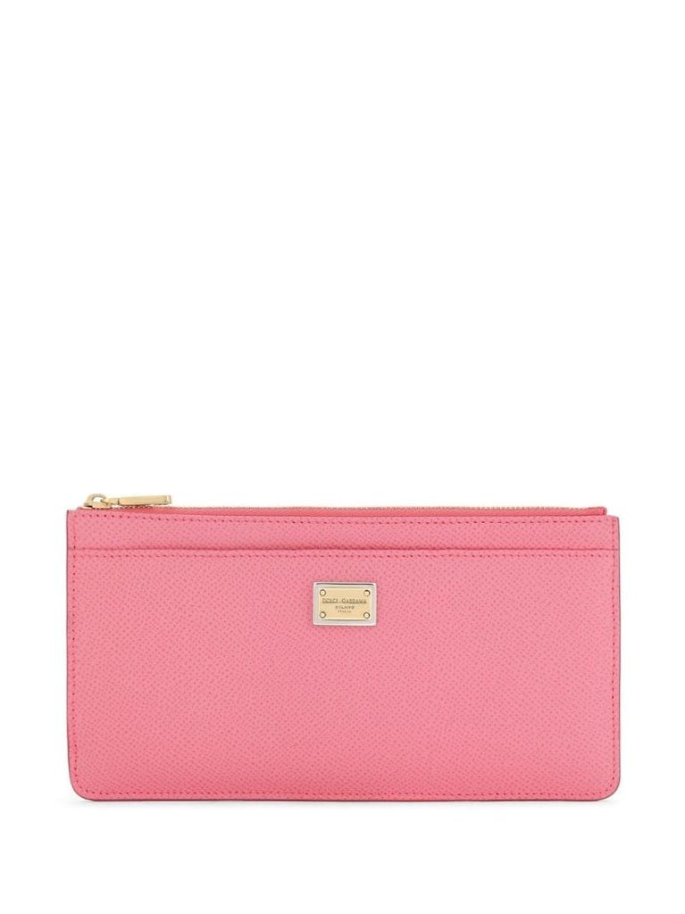 Pink Large Logo Plaque Card Holder